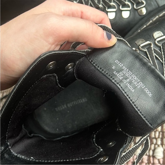 Urban Outfitters Real Leather Grunge Combat Lace Up Boots - Picture 5 of 8